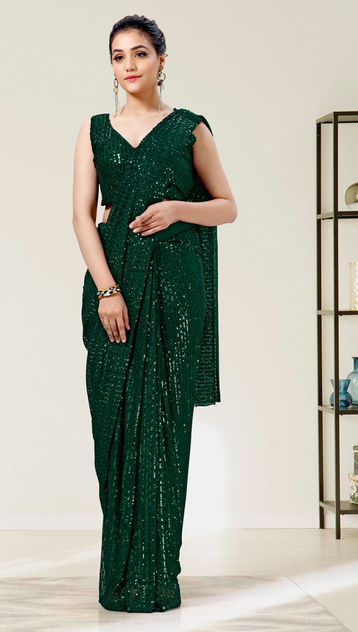 Rr 271 New Designer Party Wear Georgette Stylish Saree Collection